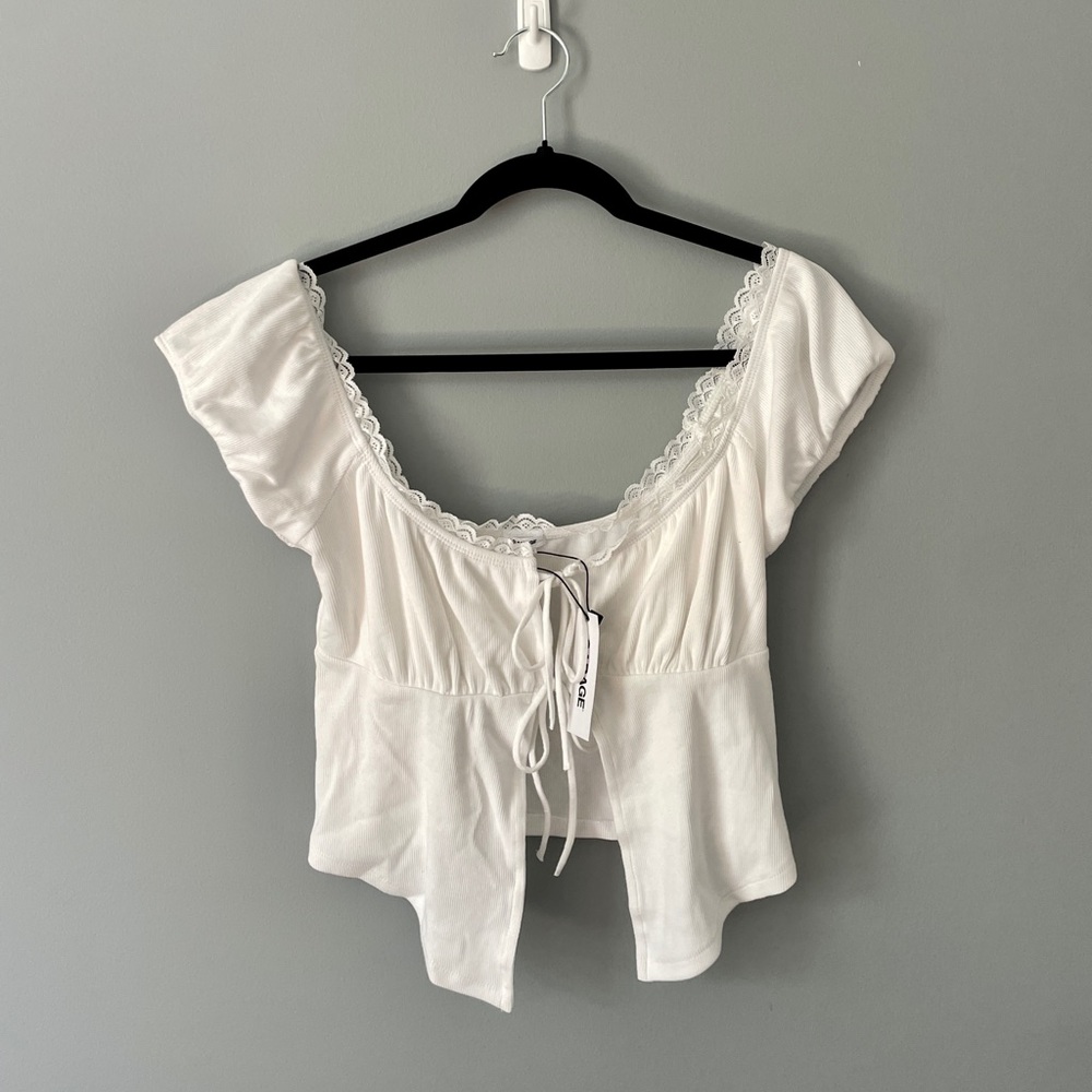 Garage Tie-Front Top - Medium